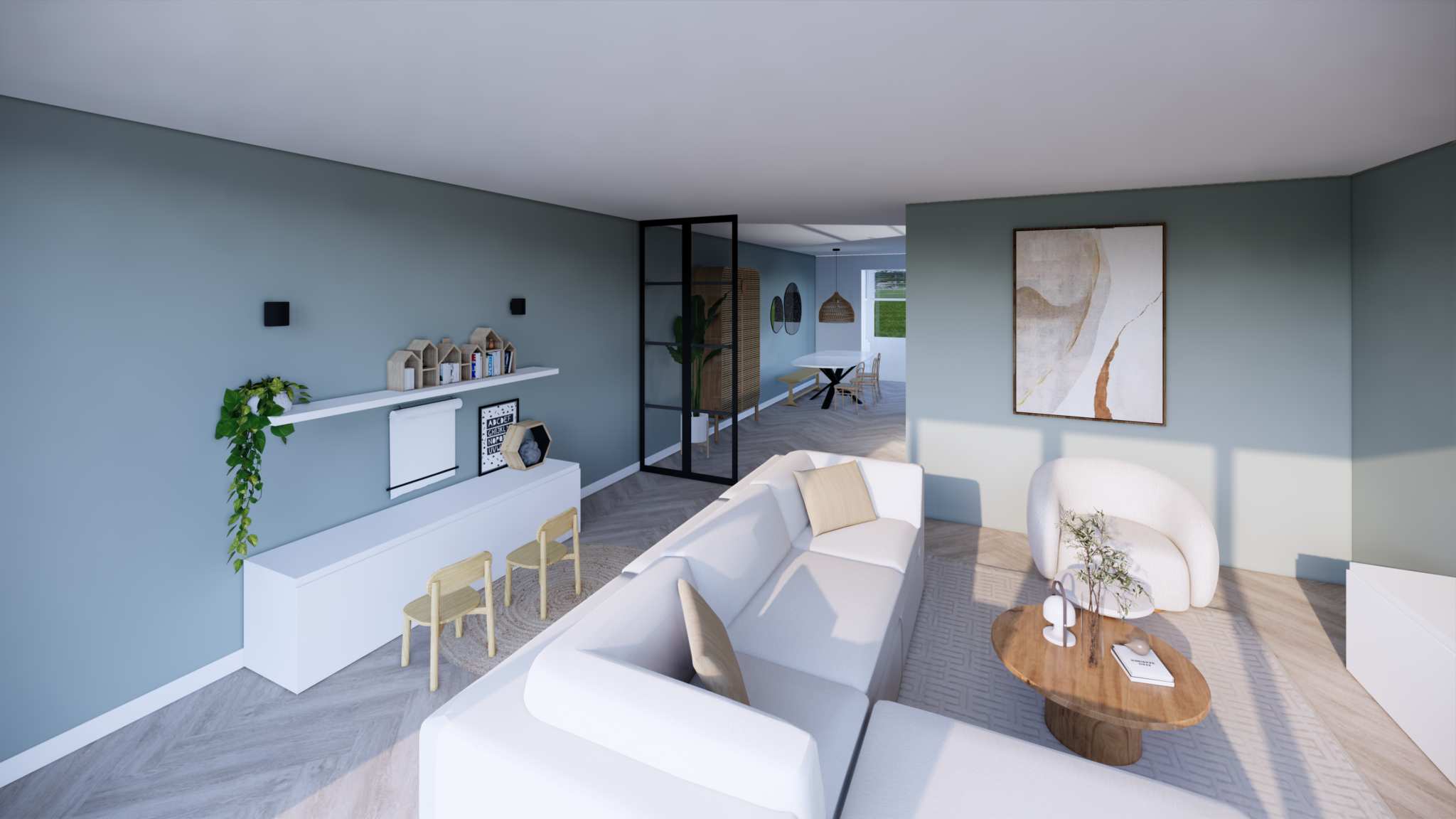 Interieuradvies nieuwbouwwoning Voorschoten - nook interior