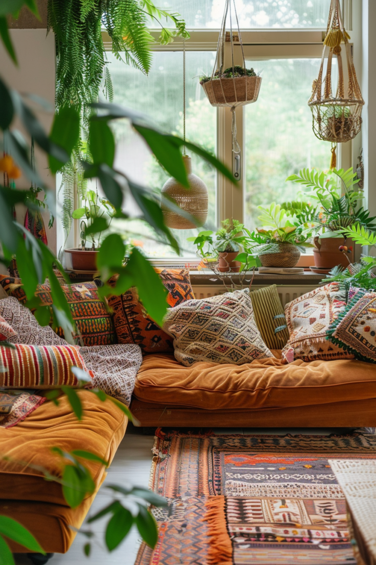 Bohemian woonkamer: 10 ideeën om toe te passen - nook interior
